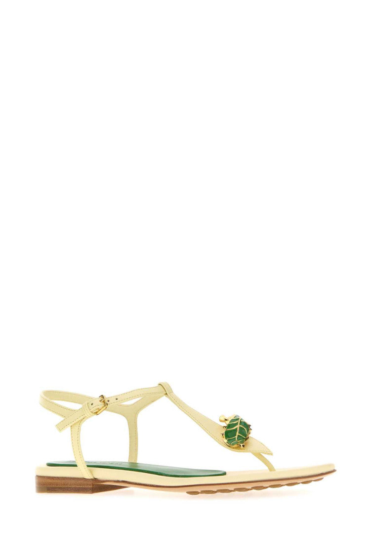 Yellow Leather Sandals 2