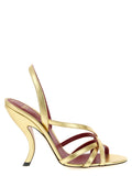 Golden Slingback Heels 1