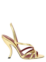 Golden Slingback Heels 1