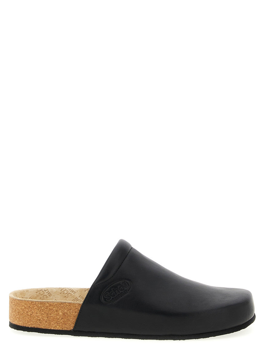 Black Slip On Sandals 1