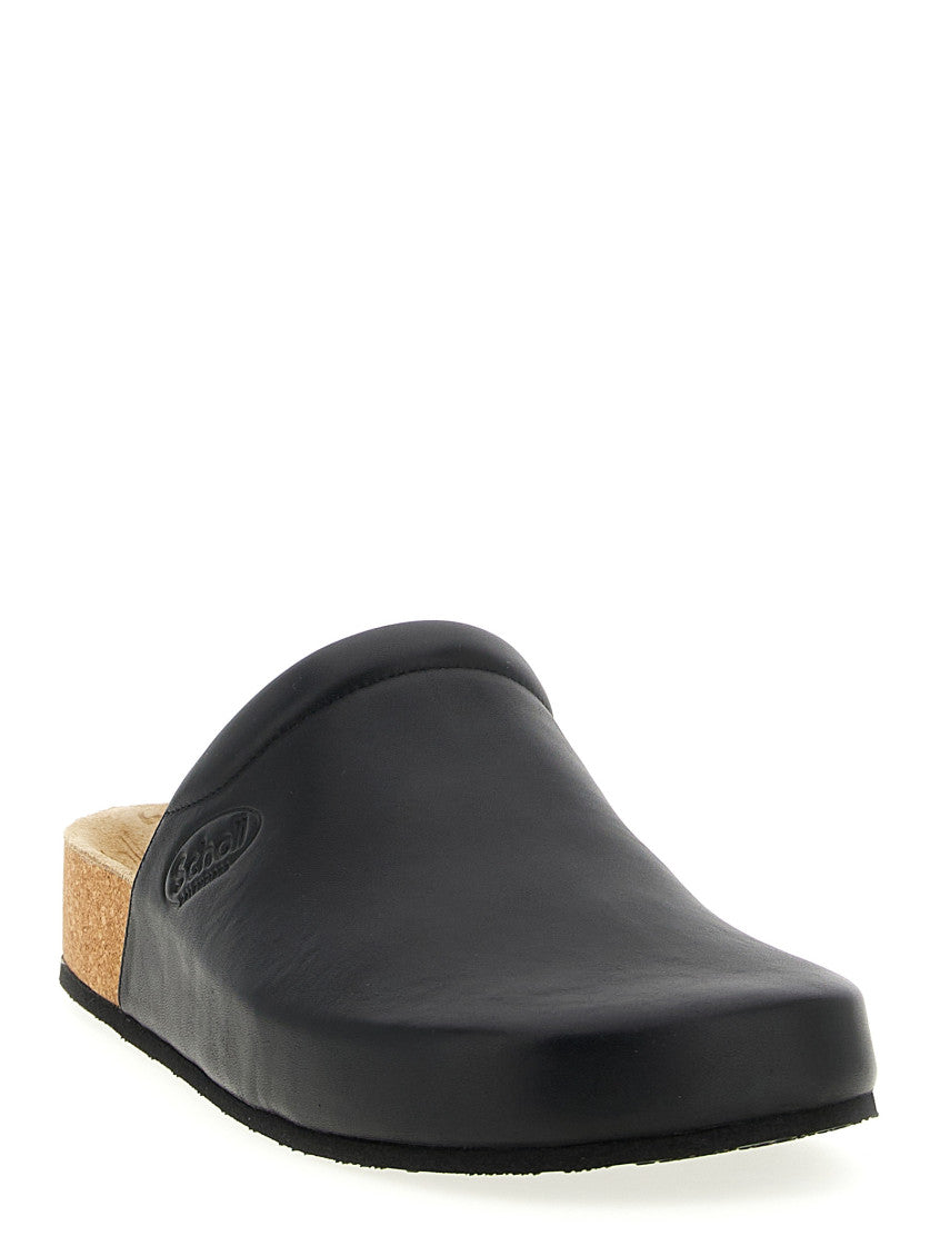 Black Slip On Sandals 2