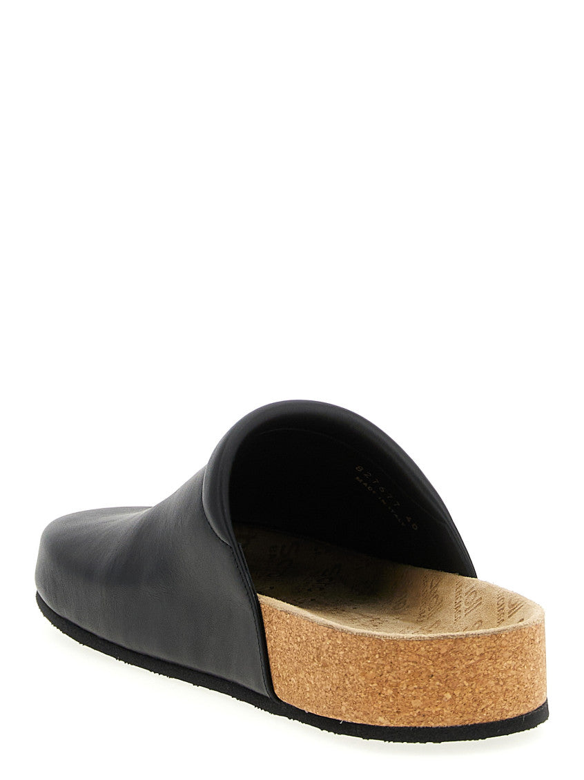 Black Slip On Sandals 3