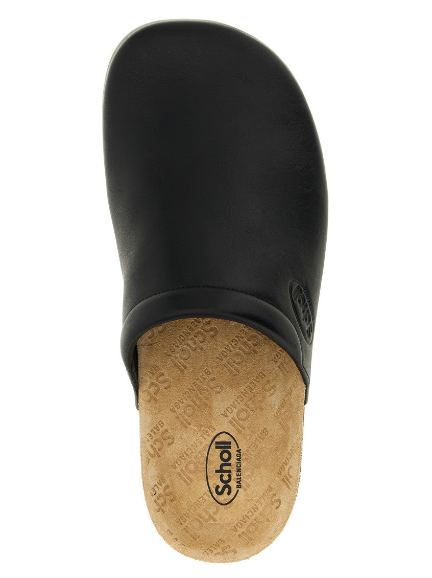 Black Slip On Sandals 4