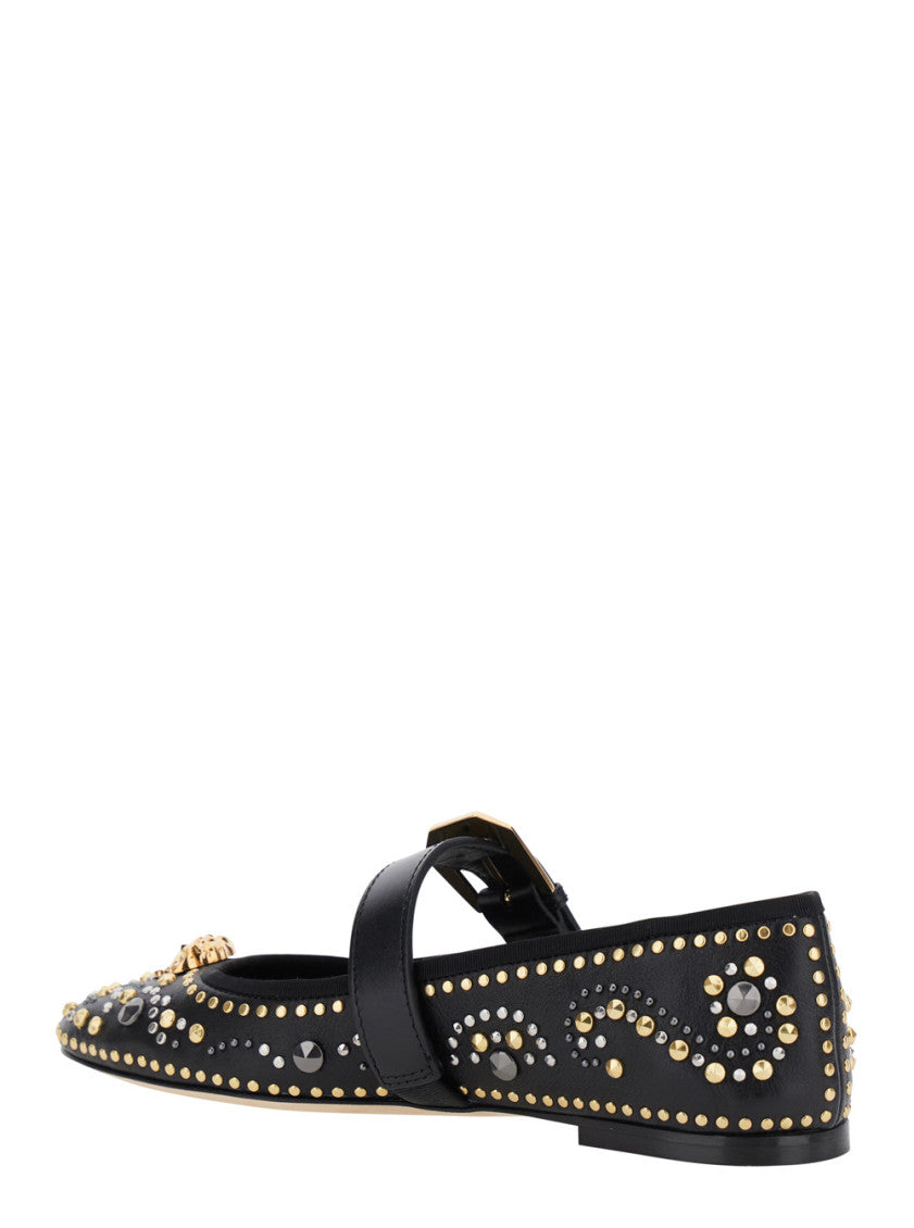 Black Slip On Ballet Flats 3