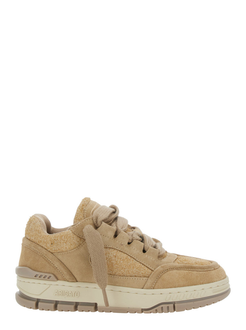 Beige Lace-Up Loop Sneaker 1