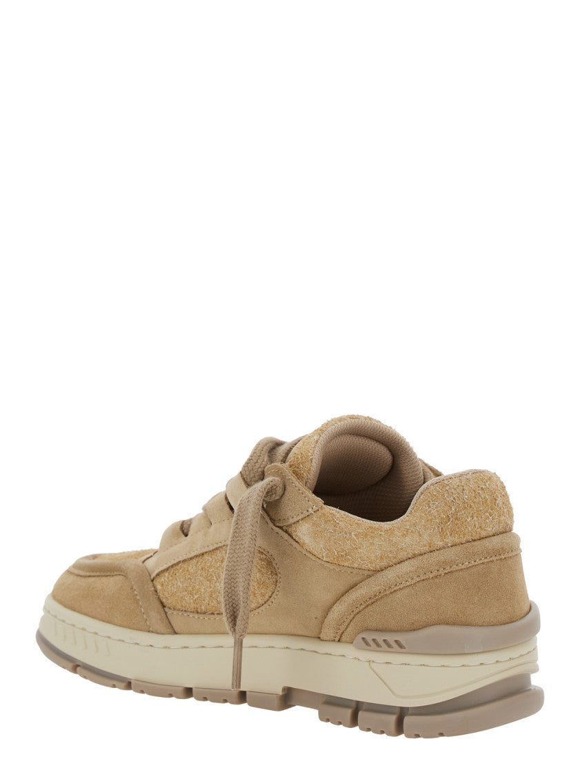 Beige Lace-Up Loop Sneaker 3