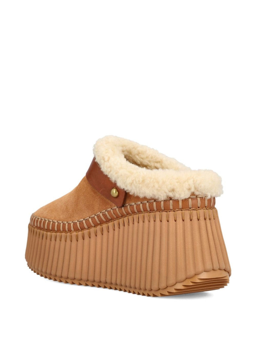 Pottery Brown Wedge Mule 3