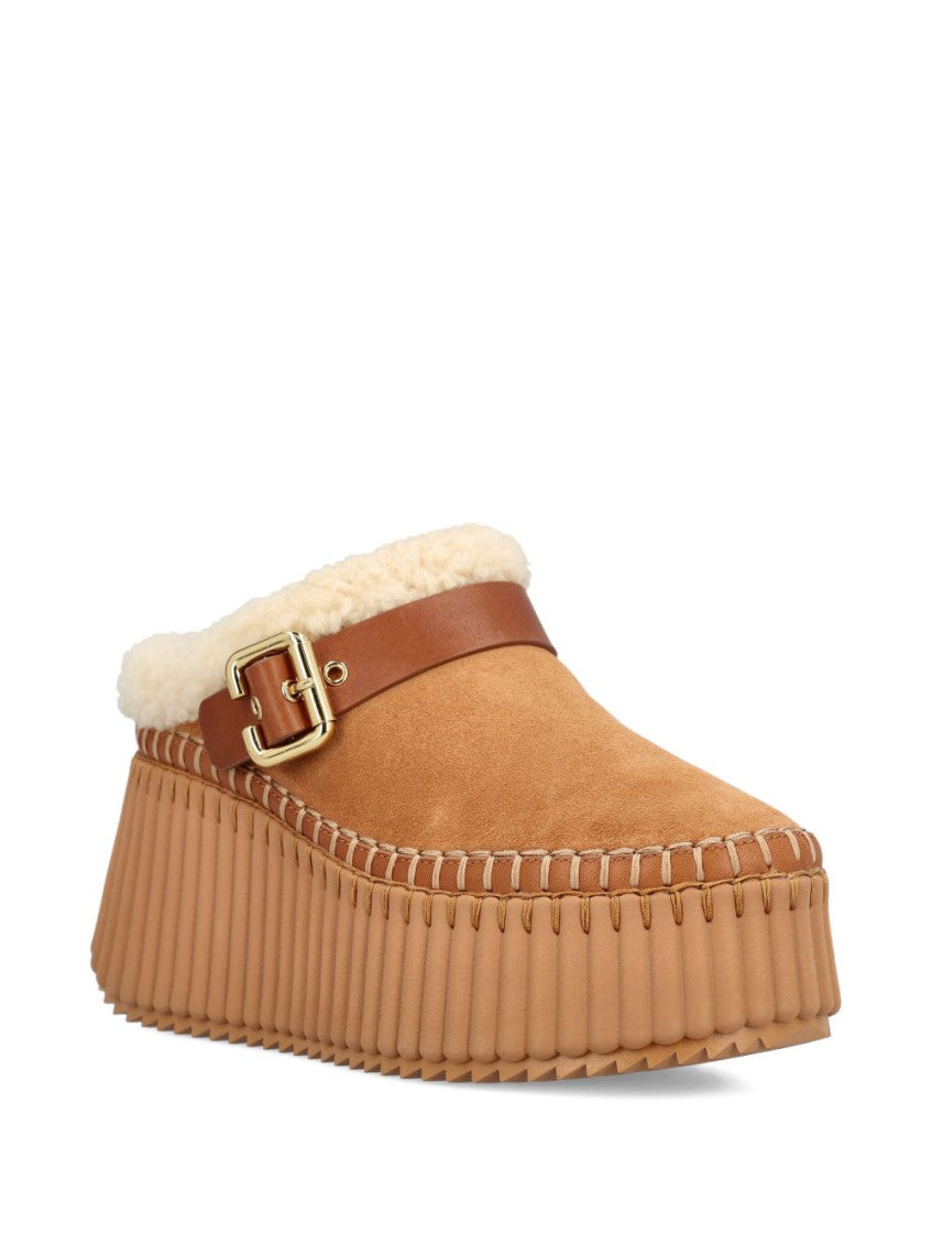 Pottery Brown Wedge Mule 4