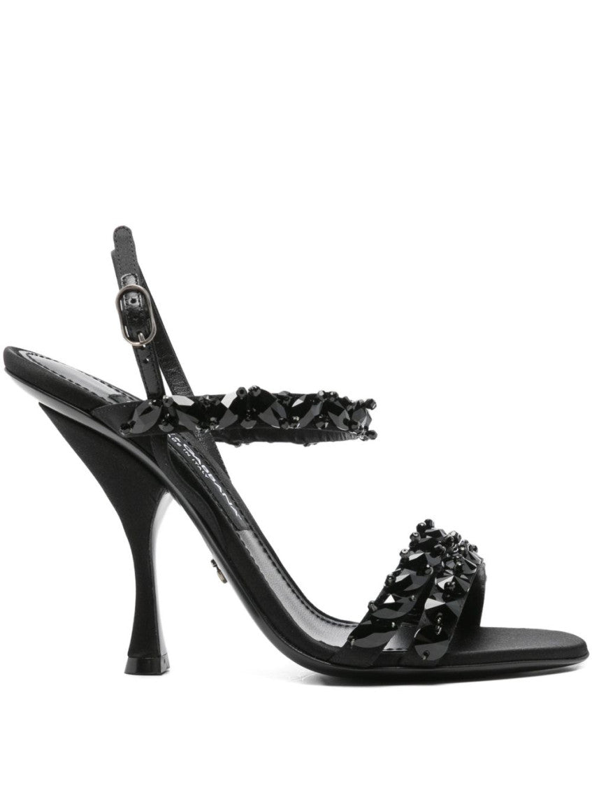 Black Open Toe Heels 1
