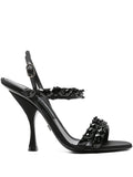 Black Open Toe Heels 1