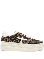 Leopard Print Lace Up Sneakers 1