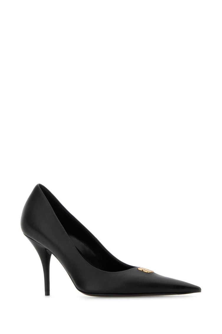 Black Leather Heels 2