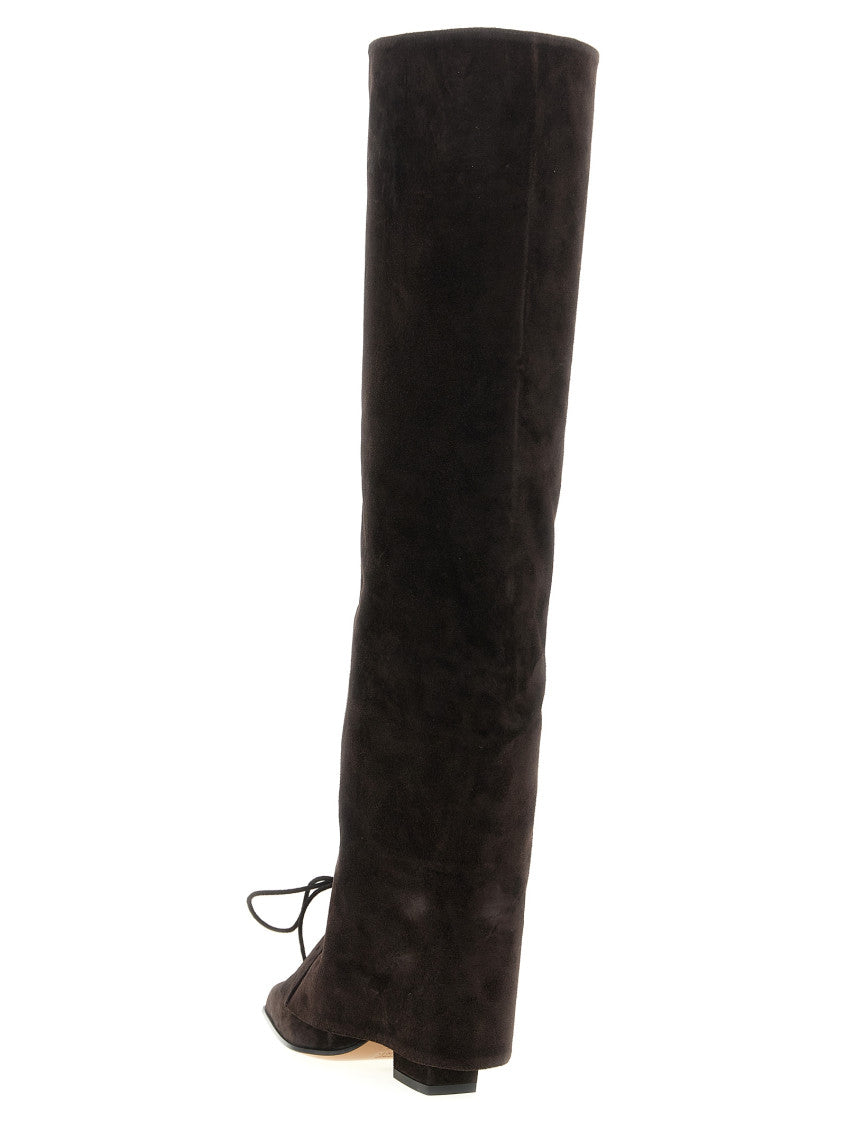 Brown Lace Up Boots 3