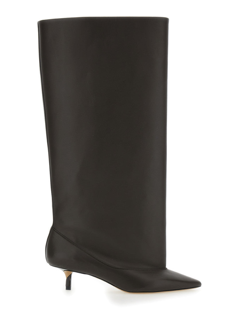Dark Brown Leather Boots 1