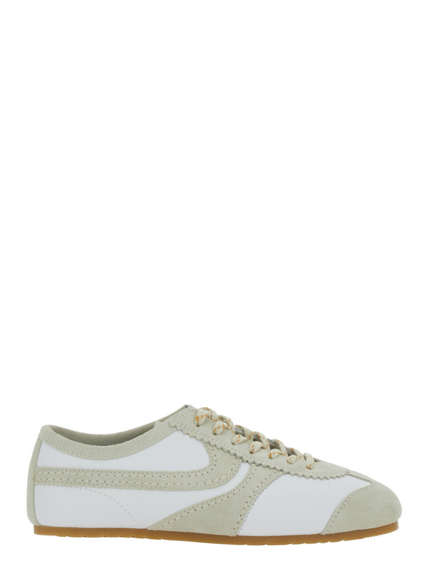 White Low Top Sneakers 1