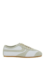 White Low Top Sneakers 1