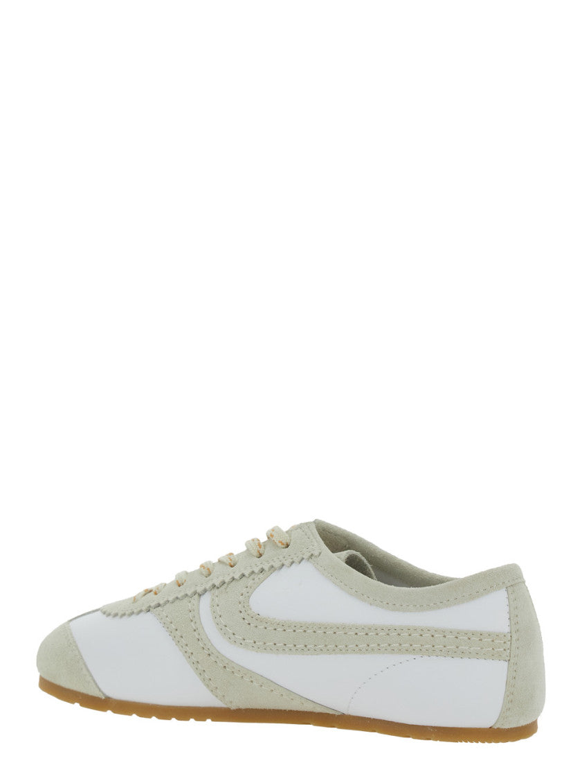 White Low Top Sneakers 3