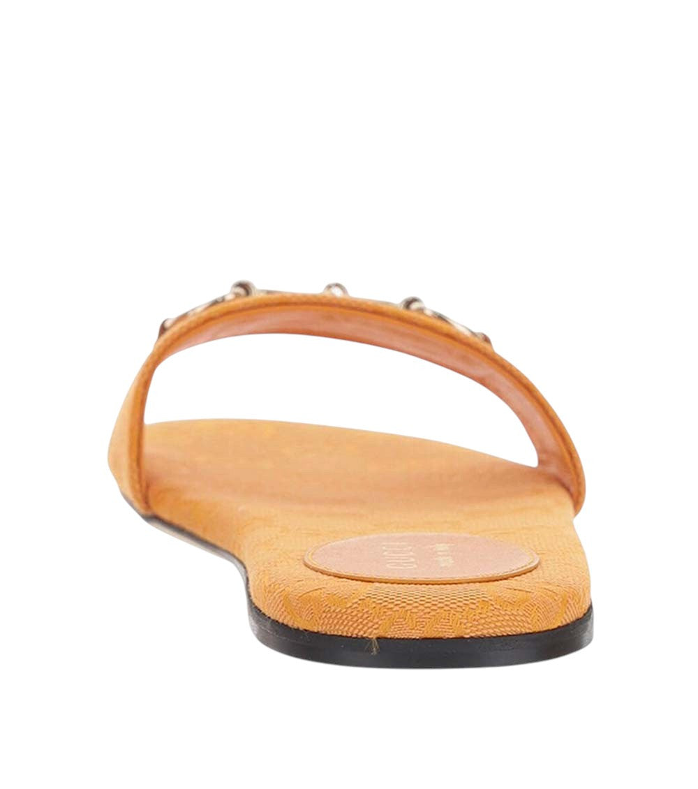 Orange Logo Flats 4