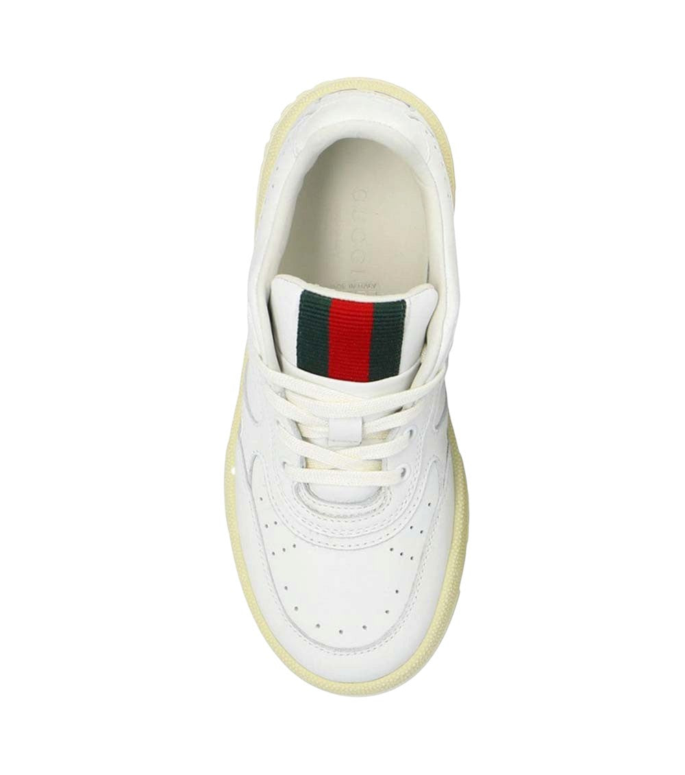 Kids White Re-web Sneakers 3