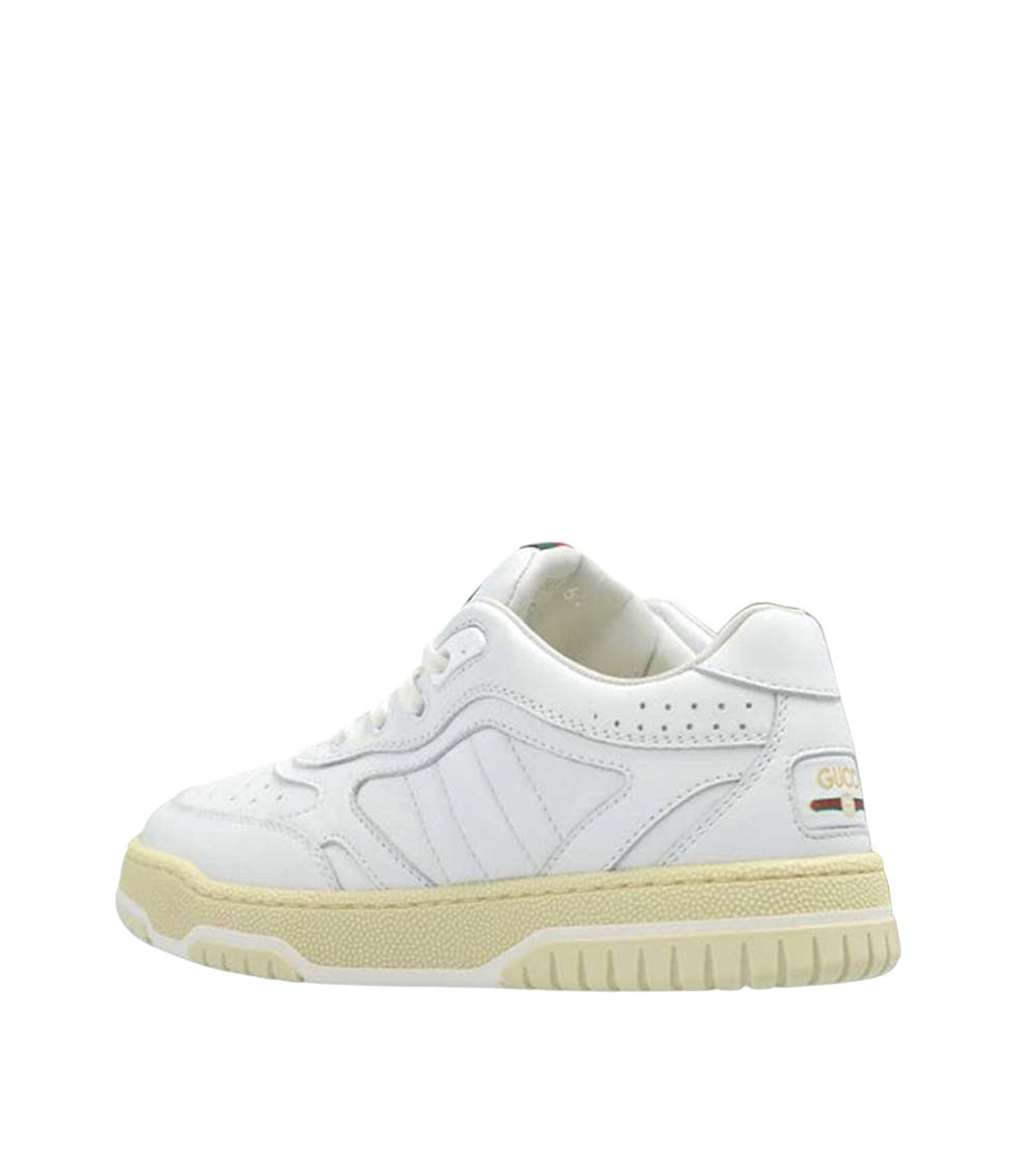 Kids White Re-web Sneakers 4