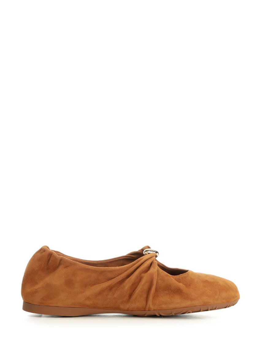 Brown Suede Ballet Flats 1