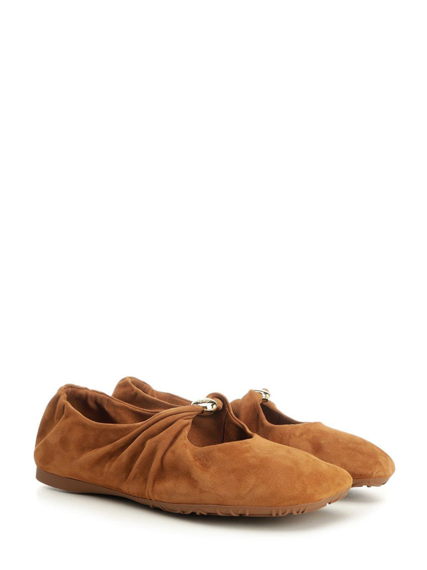 Brown Suede Ballet Flats 2