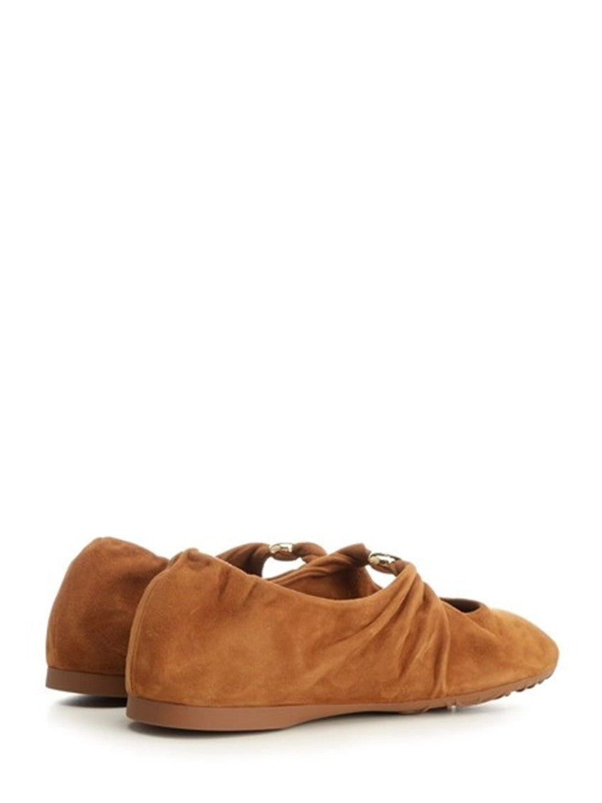 Brown Suede Ballet Flats 3