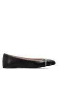 Black Leather Ballet Flats 1