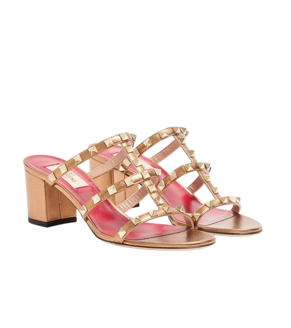 Gold Rockstud Heels 2