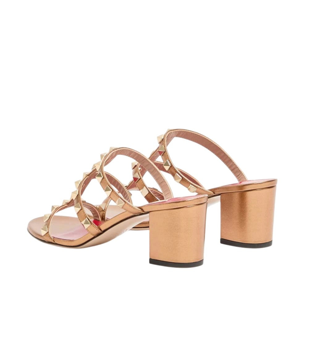 Gold Rockstud Heels 5