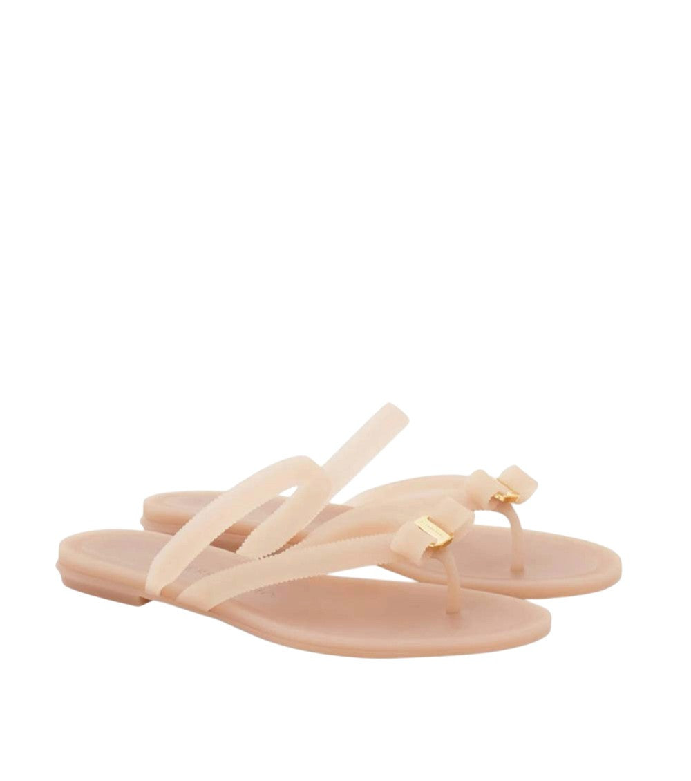 Pink Textured Vara Sandals 2