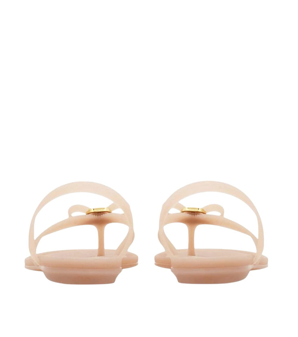 Pink Textured Vara Sandals 3