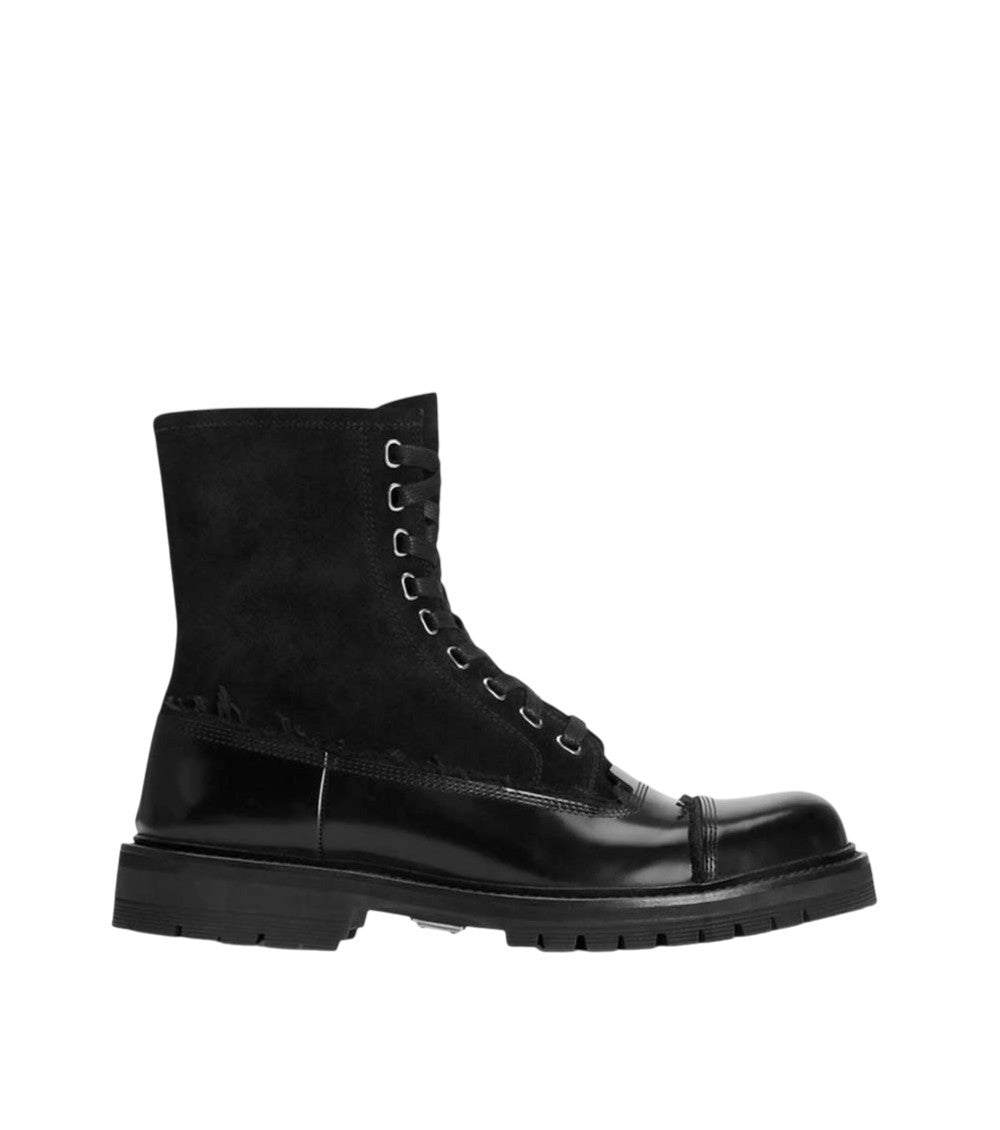 Black Ankle Combat Boots 1