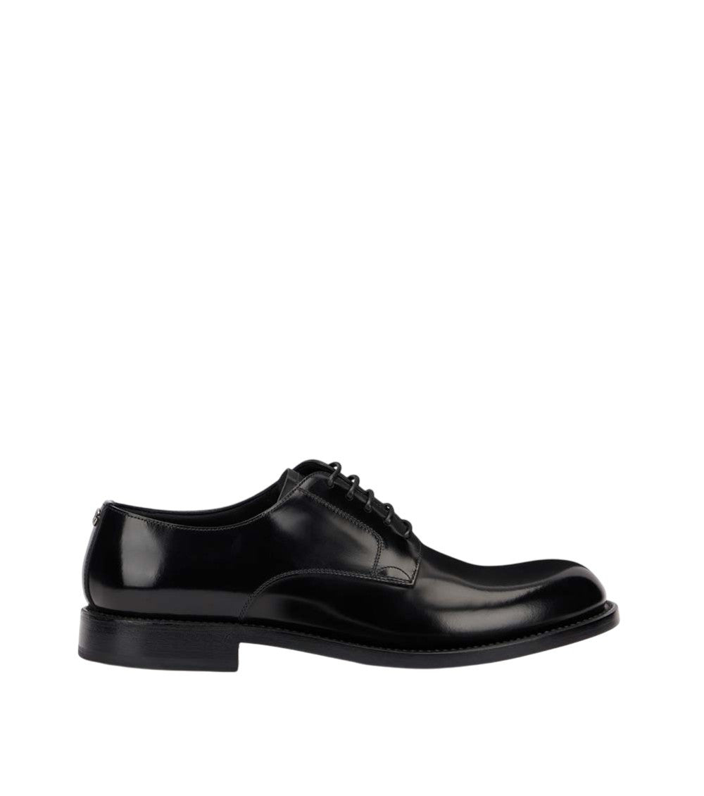 Black Leather Lace-up Shoes 1