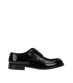 Black Leather Lace-up Shoes 1