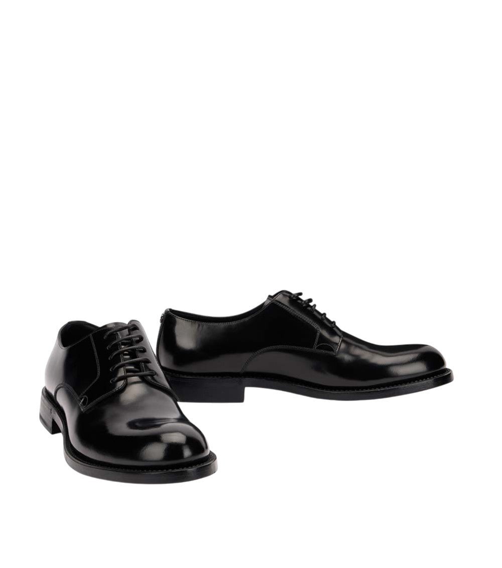 Black Leather Lace-up Shoes 3