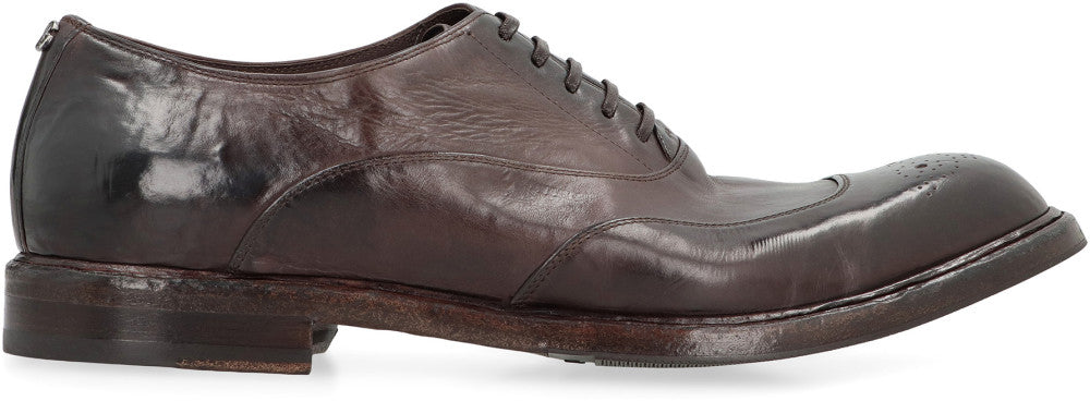 Brown Leather Lace-up Shoes 2