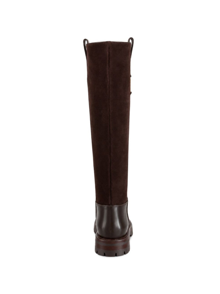 Brown Logo Riding Boots 4
