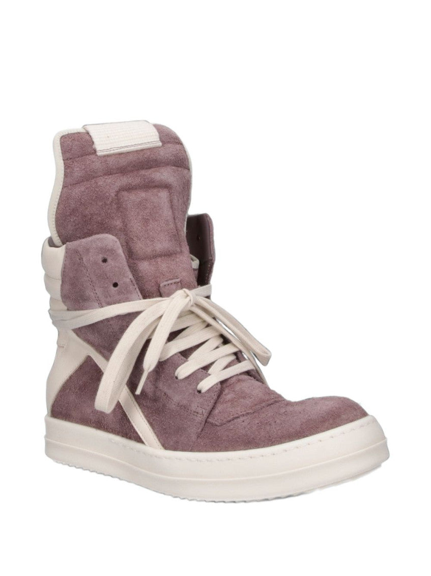Purple Geobasket Leather Sneakers 2