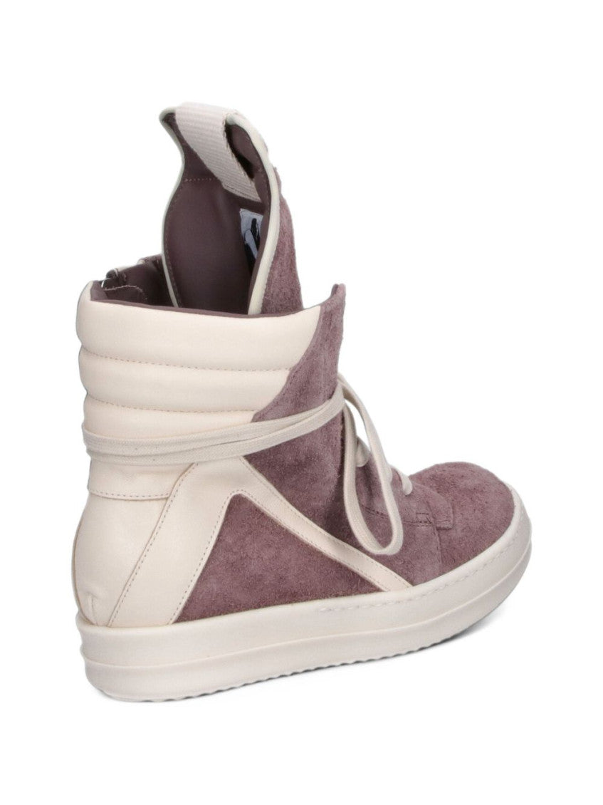 Purple Geobasket Leather Sneakers 3