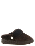Brown Diamond Maxi Mules 1