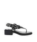 Black Leather Sandals 1