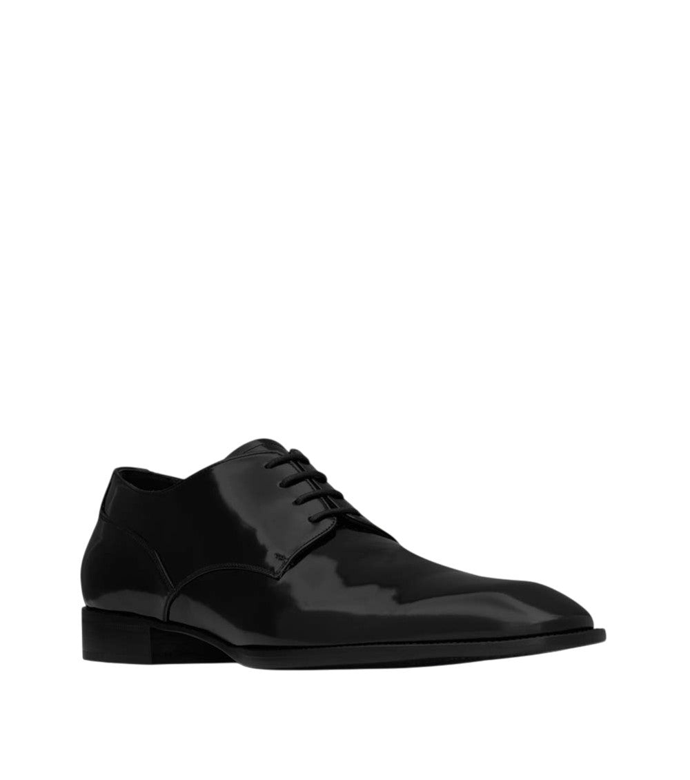 Black Leather Lace-up Shoes 1