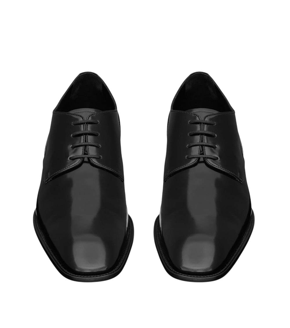 Black Leather Lace-up Shoes 3