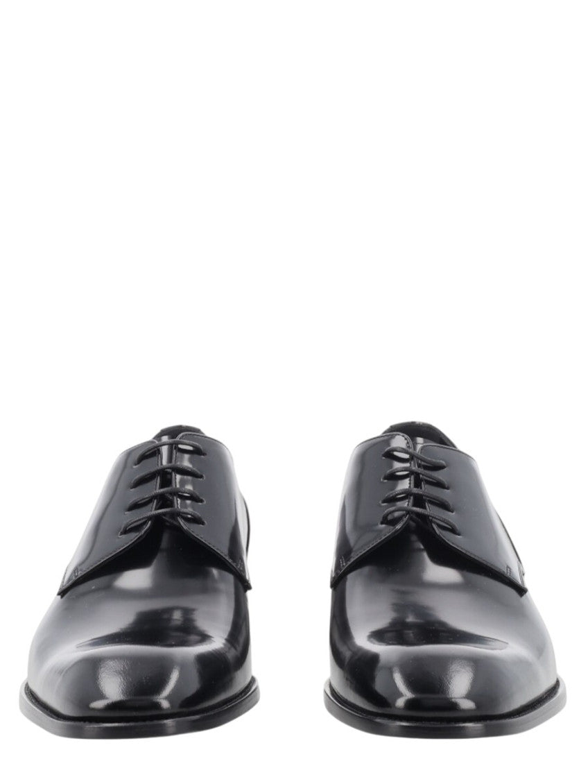 Black Leather Lace-up Shoes 4