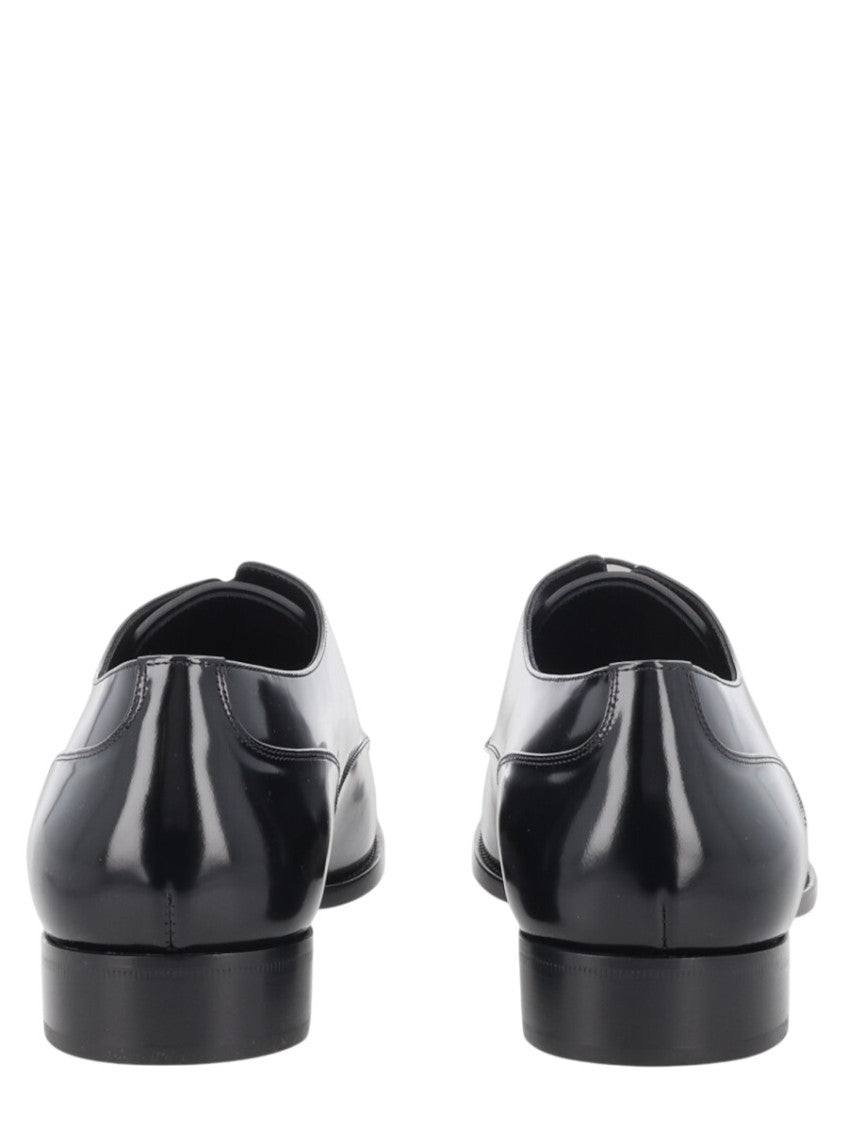 Black Leather Lace-up Shoes 5