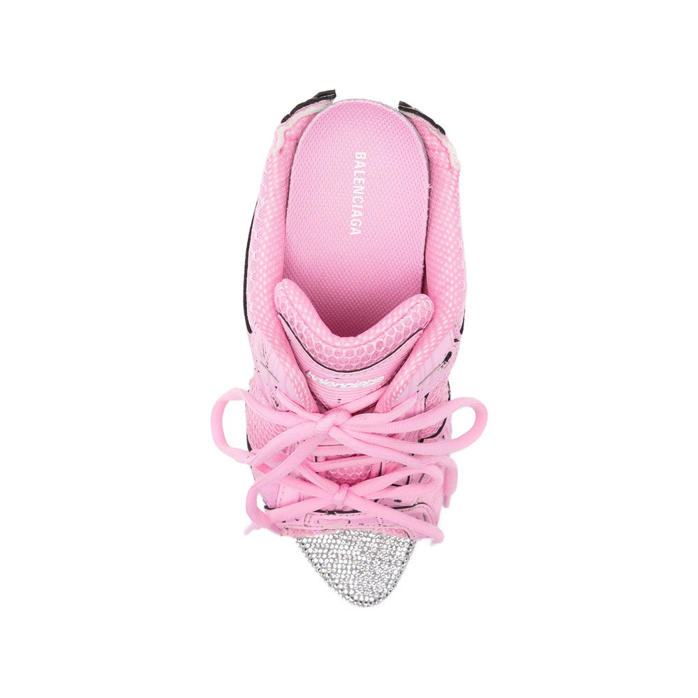 Pink Stapler Mesh Heels 3