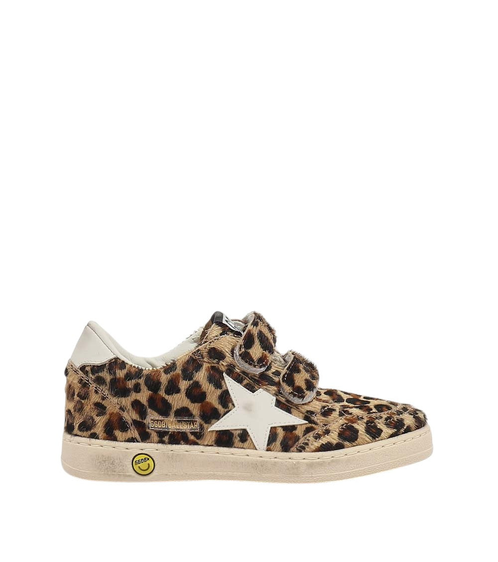 Baby Girls Leopard Print Lace-up Sneakers 1