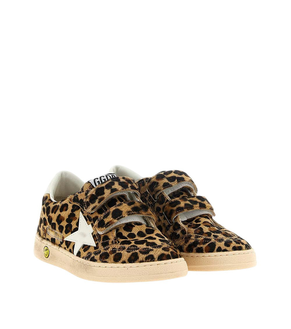 Baby Girls Leopard Print Lace-up Sneakers 2