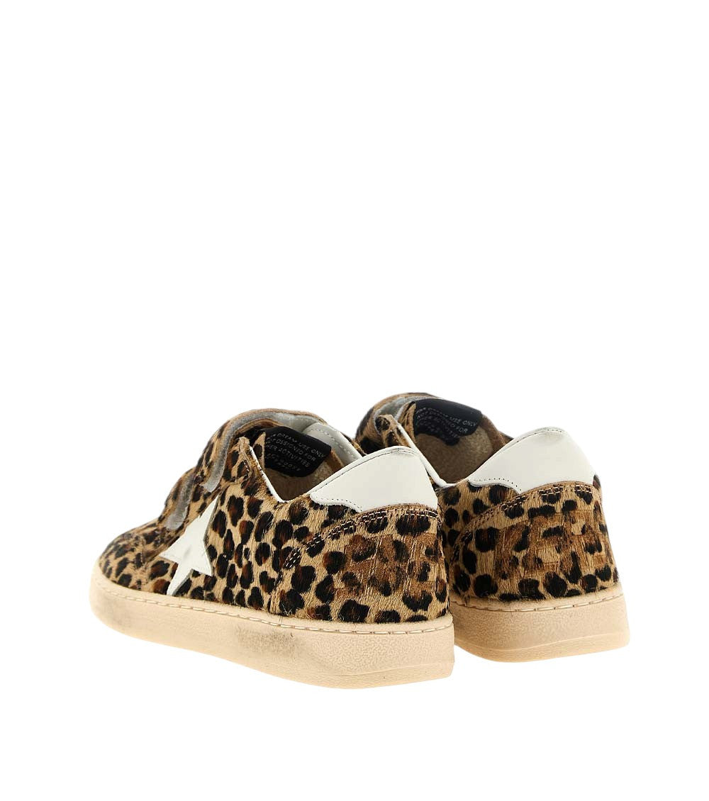 Baby Girls Leopard Print Lace-up Sneakers 4